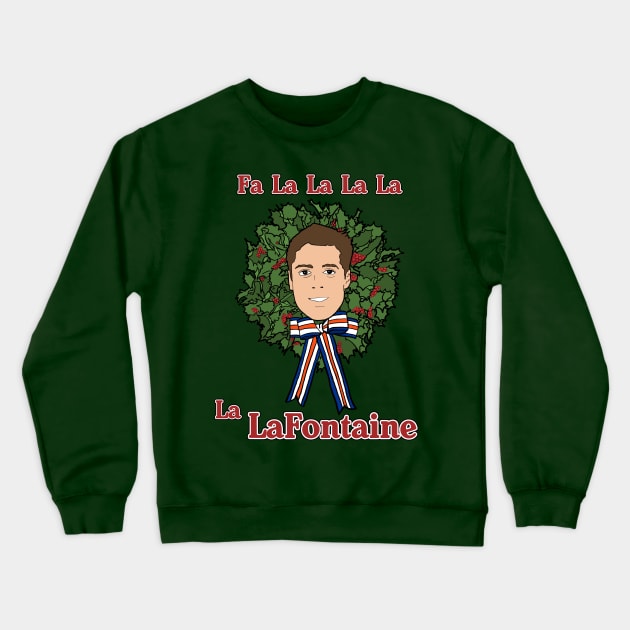 Fa La La La La La 16 (Green & Multi-Color) Crewneck Sweatshirt by Lightning Bolt Designs